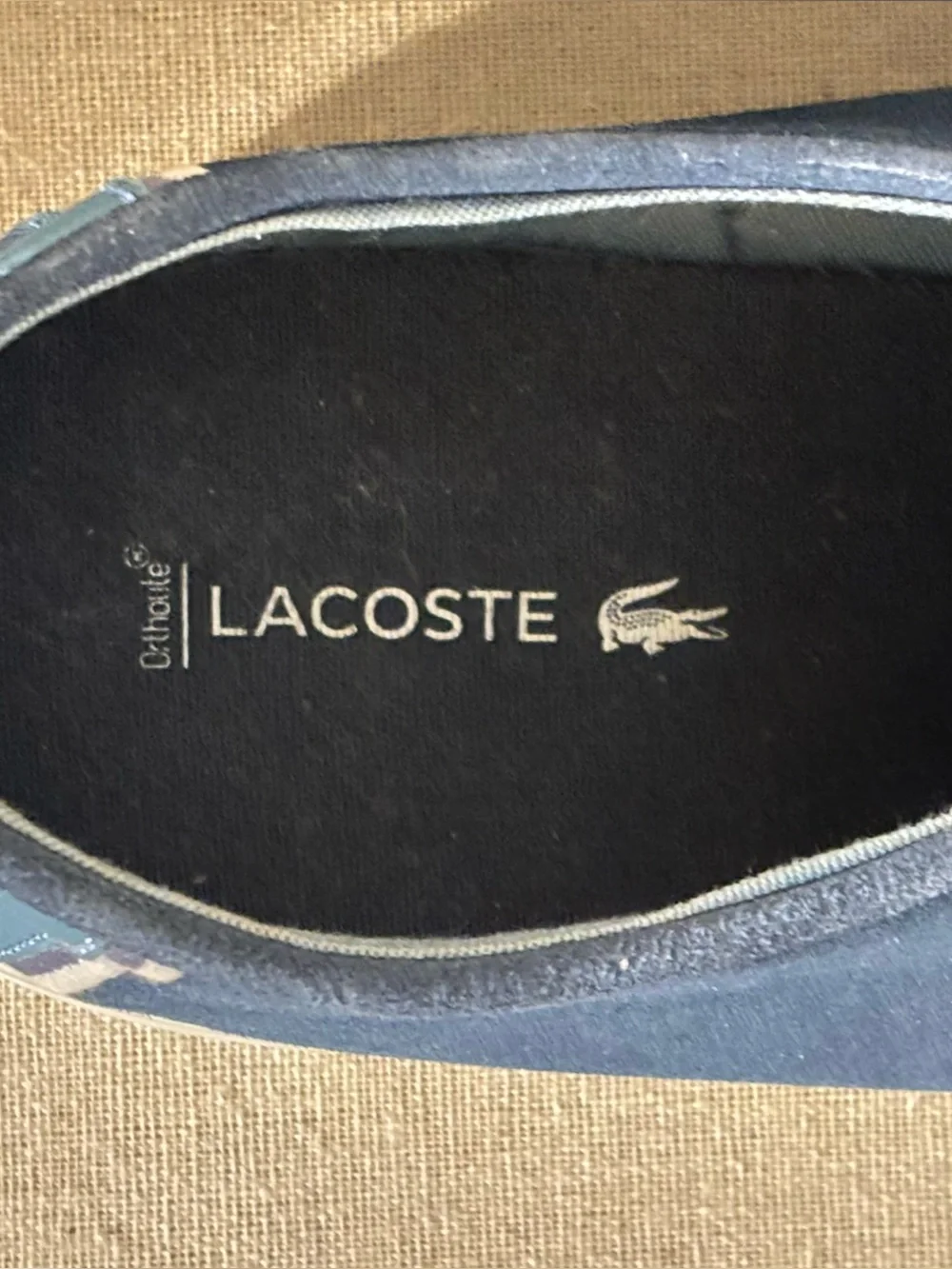 Lacoste, Sevrin Blue Suede With light Blue Leather Accent At Back. Men’s Size 12